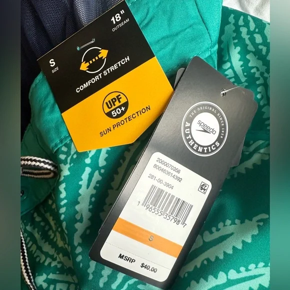 Men’s Size Small Speedo Bathing Suit 18” Outseam - NWT - Picture 4 of 4